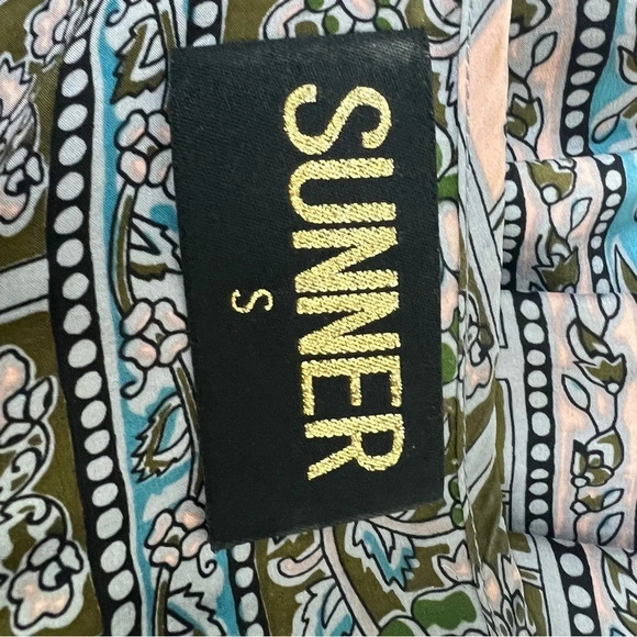 ANTHROPOLOGIE SUNNER First Whisper 100% Silk Dress Floral Boho Long Sleeve - Picture 7 of 7